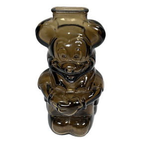 Vintage 1970s Walt Disney Productions Mickey Mouse Club Glass Coin Piggy Bank